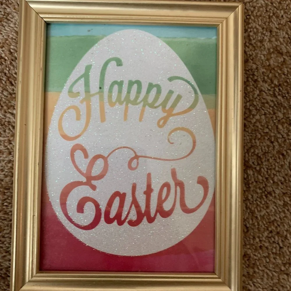 Happy Easter table sign